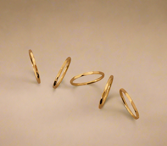 Gold Molten Single Ring - www.Shopthatapp.com