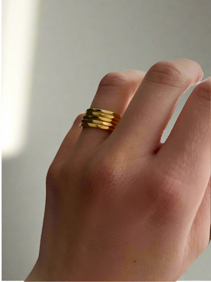 Gold Molten Single Ring - www.Shopthatapp.com