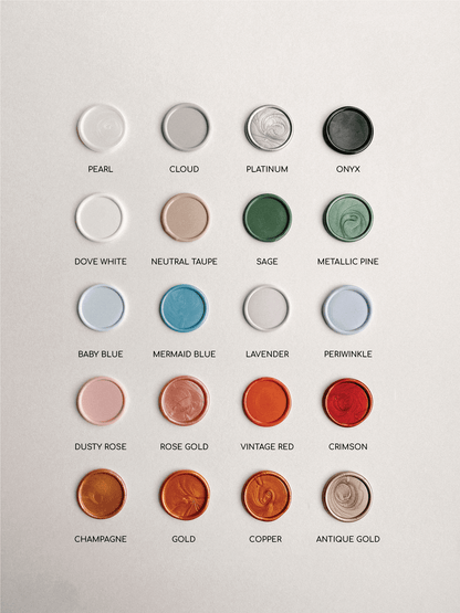 Gold foil wax seals - Set of 9-Stationary-www.Shopthatapp.com-Made of Honour Co.