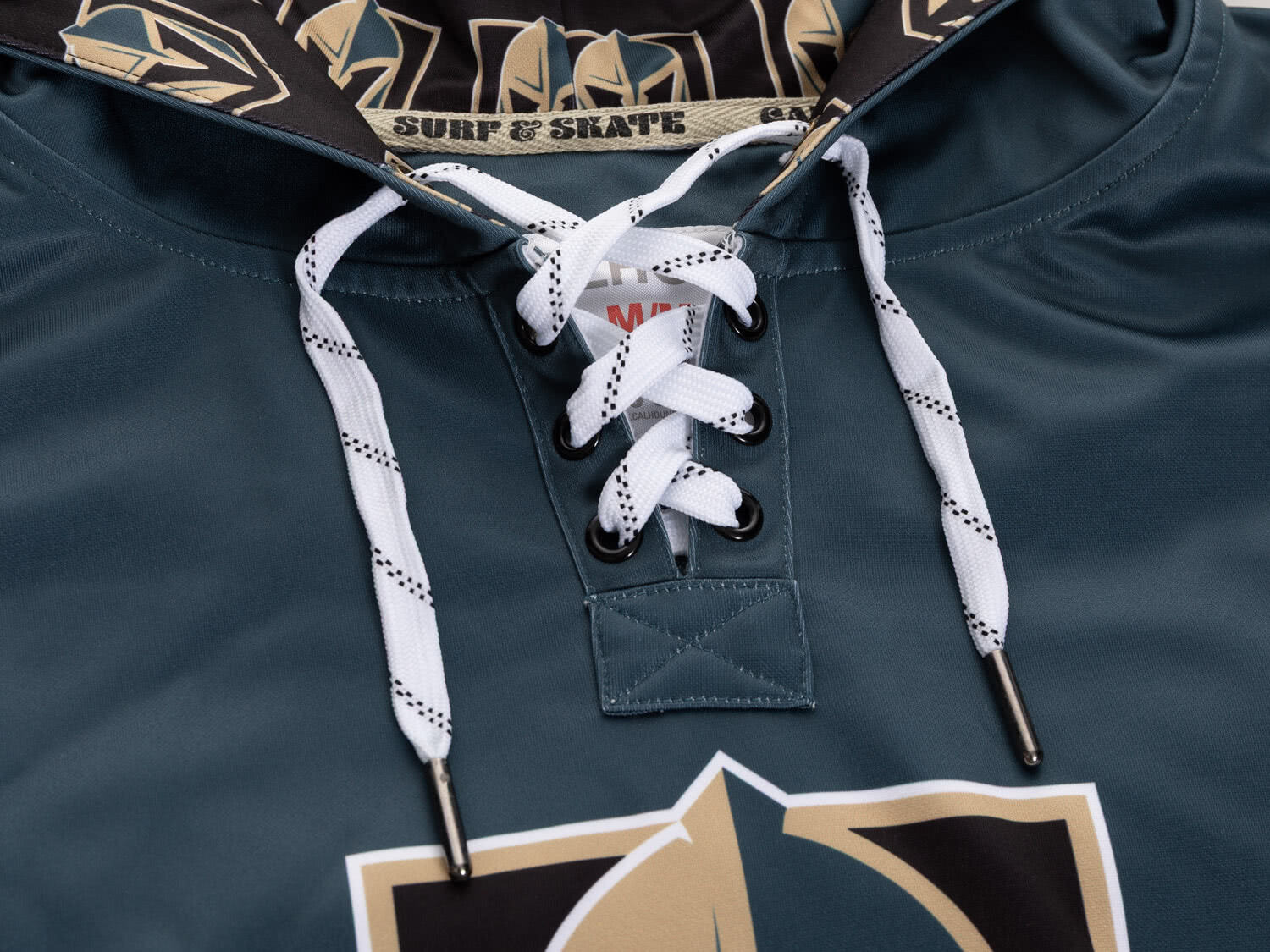 Vegas Golden Knights Hockey Lace Hoodie - www.Shopthatapp.com