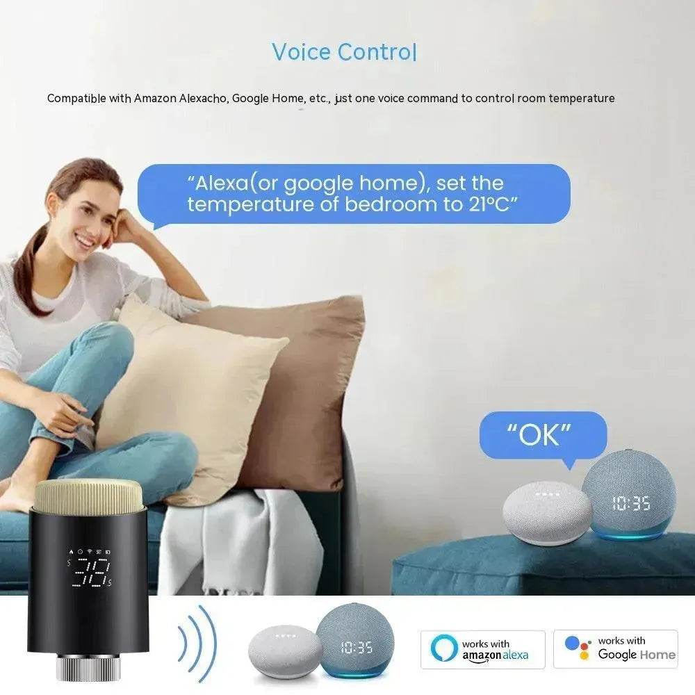 Graffiti Wifi Thermostatic Valve Mobile App Remote Control Smart Temperature Controller - www.Shopthatapp.com #