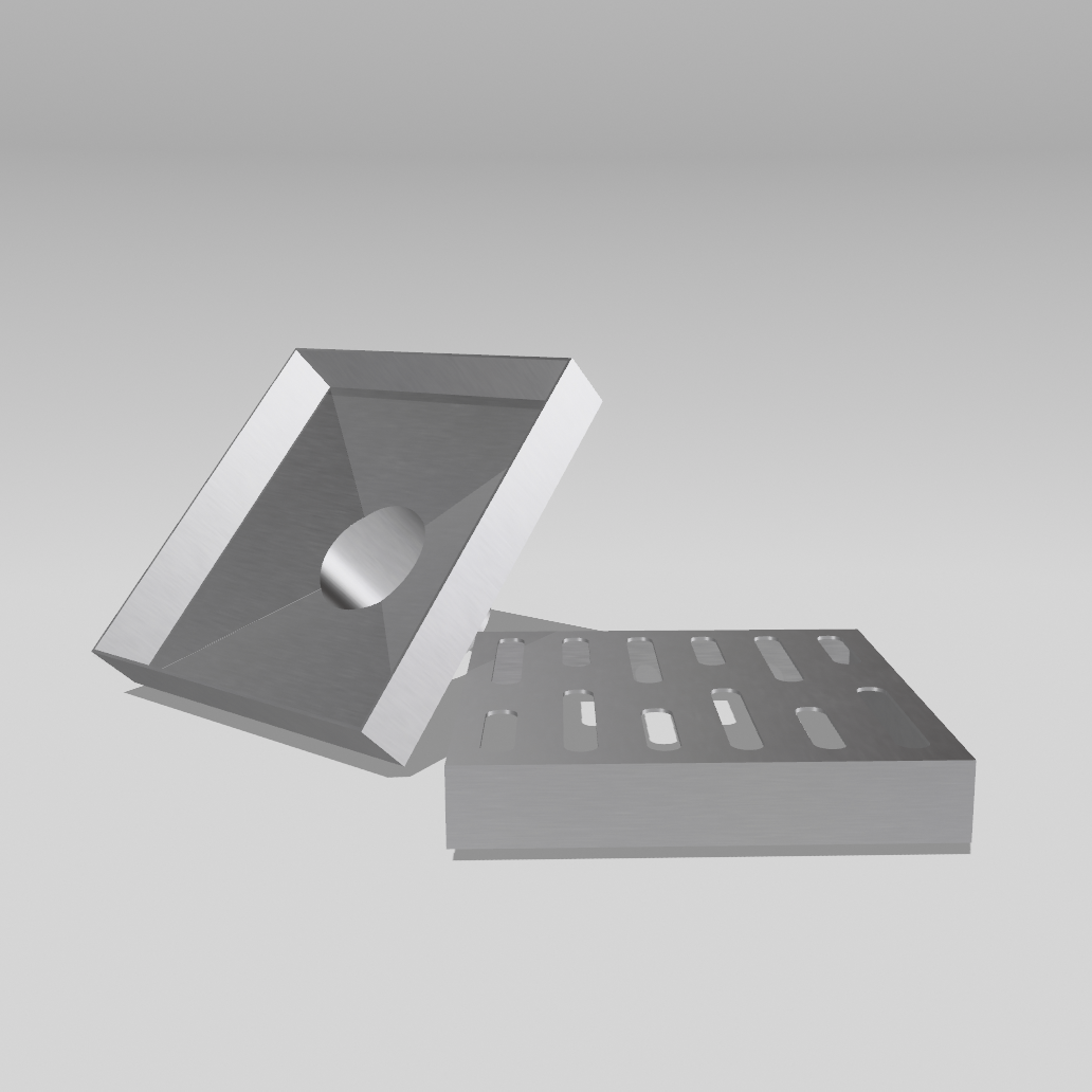 6″ × 6″ Square Shower Drain — SUS 304 Stainless, 2″ Outlet | Tile-In or Grate Cover — Brushed Nickel, Brushed Gold, Matte Black - www.Shopthatapp.com