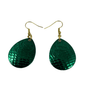 Colorado Dyed Spinner Green Dye Spinner Blade Earrings