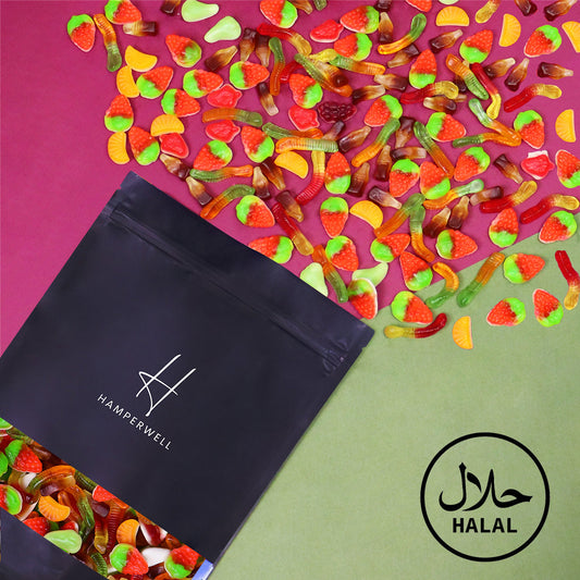 Halal Jelly Sweets Selection Pouch-Food and beverage-www.Shopthatapp.com-HamperWell