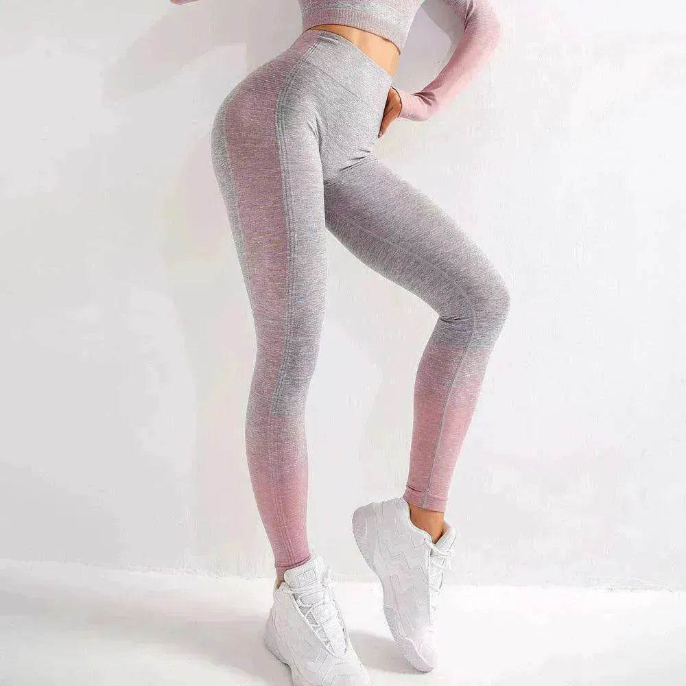 Gym High Waist Leggings Women Knitted Workout Running Yoga Pants - www.Shopthatapp.com #