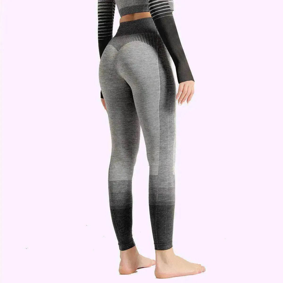 Gym High Waist Leggings Women Knitted Workout Running Yoga Pants - www.Shopthatapp.com #