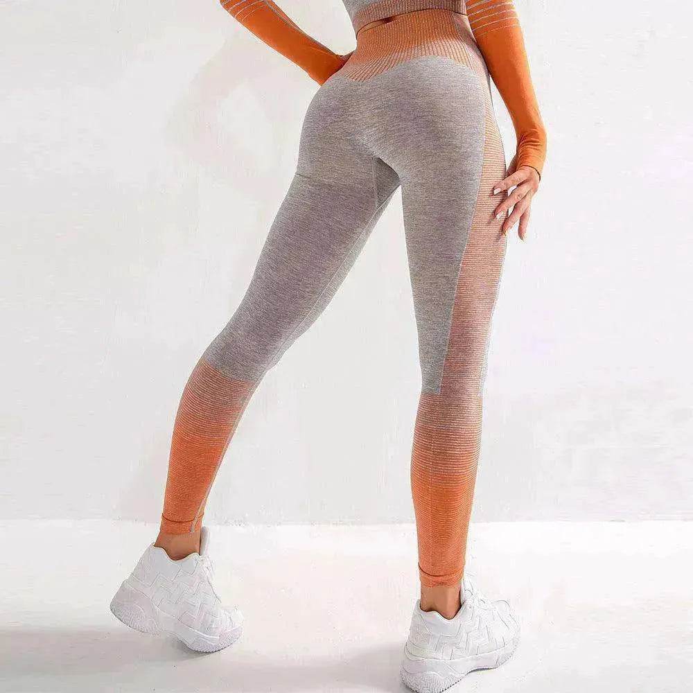 Gym High Waist Leggings Women Knitted Workout Running Yoga Pants - www.Shopthatapp.com #