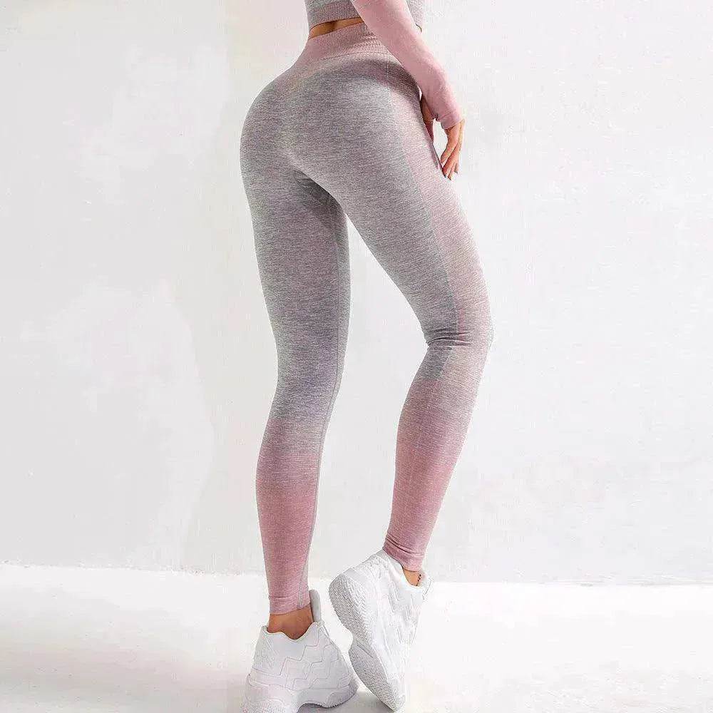 Gym High Waist Leggings Women Knitted Workout Running Yoga Pants - www.Shopthatapp.com #