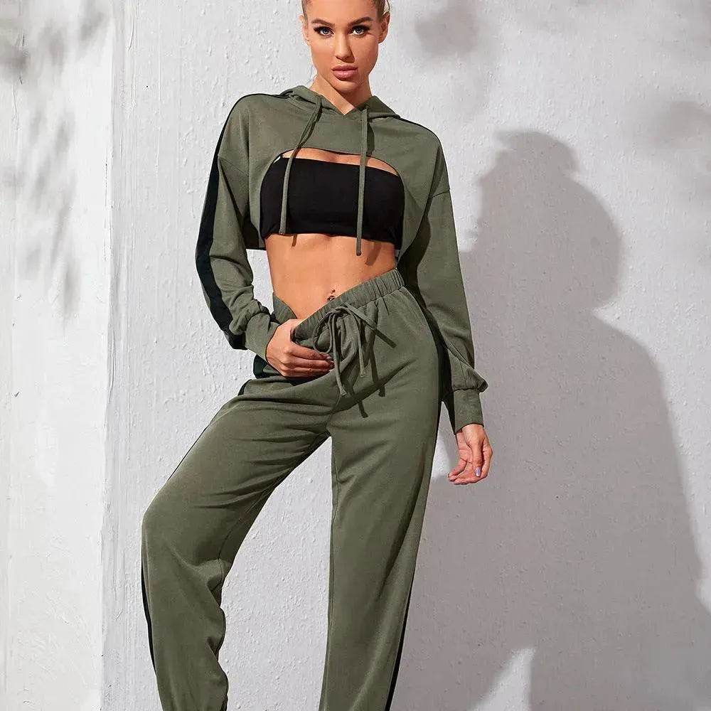 Gym Running Yoga Wear Loose Casual Sports Suit - www.Shopthatapp.com #