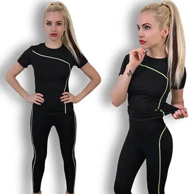 Gym training tights pants suit sportswear - www.Shopthatapp.com #
