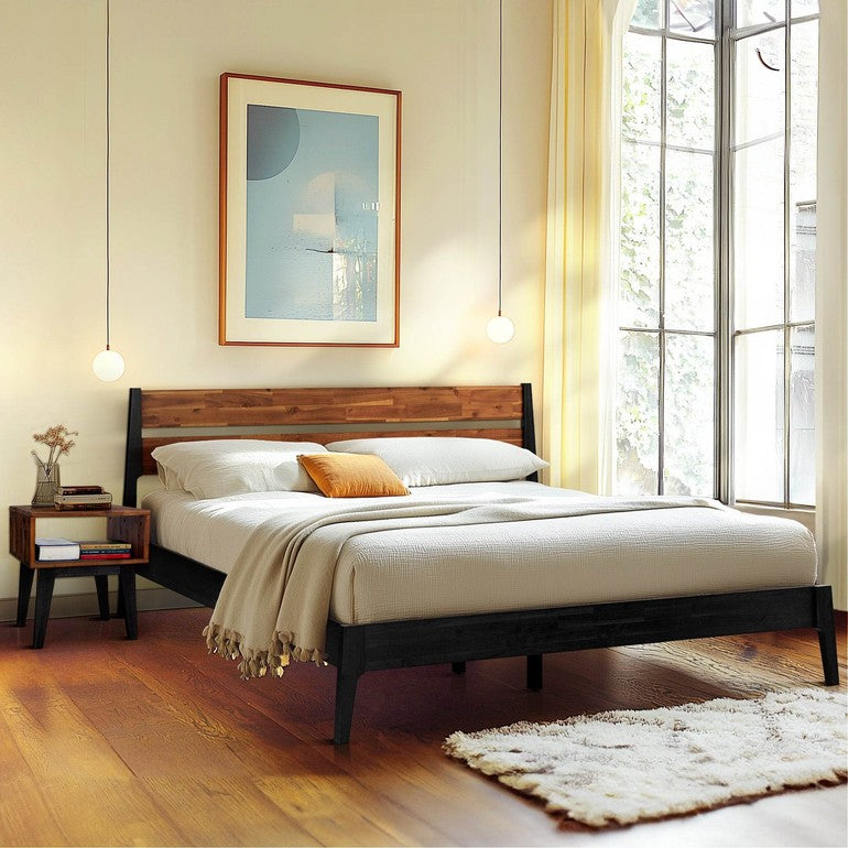 Callisto Solid Wood  Bed Frame and Nightstand Bedroom Set - www.Shopthatapp.com