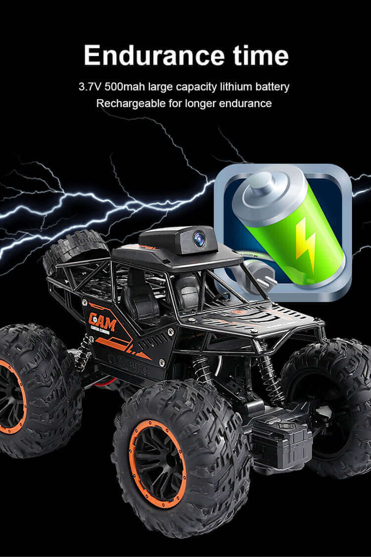 1:18 RC Car with 720P HD Camera - WiFi FPV Climbing SUV Toy | KidsToyLover - www.Shopthatapp.com