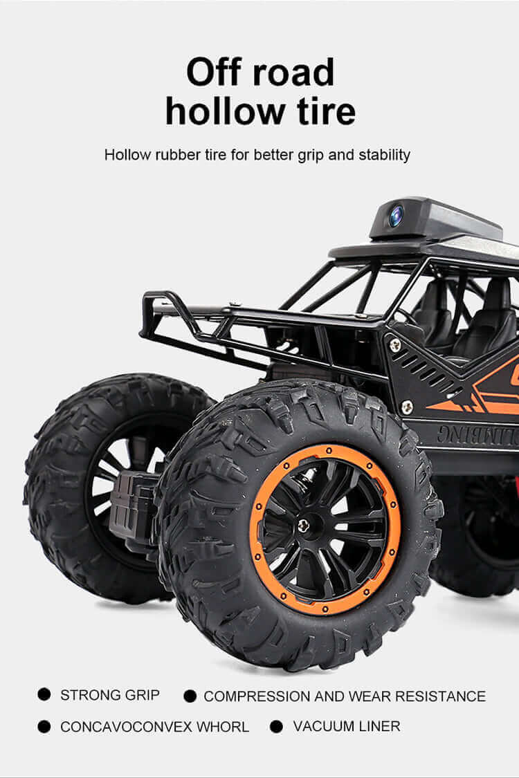1:18 RC Car with 720P HD Camera - WiFi FPV Climbing SUV Toy | KidsToyLover - www.Shopthatapp.com