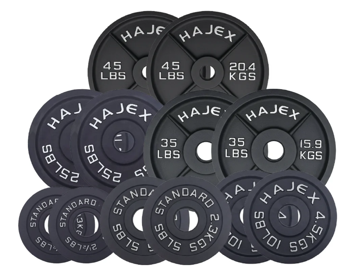Cast Iron Weight Plates - Standard, Olympic in LBs, KGs - www.Shopthatapp.com