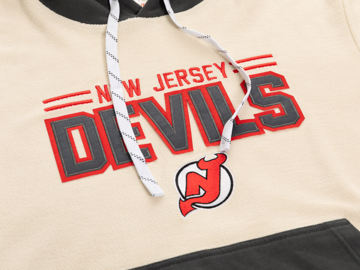 New Jersey Devils NHL Unisex Reverse Terry Retro Premium Hoodie - www.Shopthatapp.com