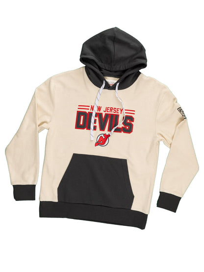 New Jersey Devils NHL Unisex Reverse Terry Retro Premium Hoodie - www.Shopthatapp.com