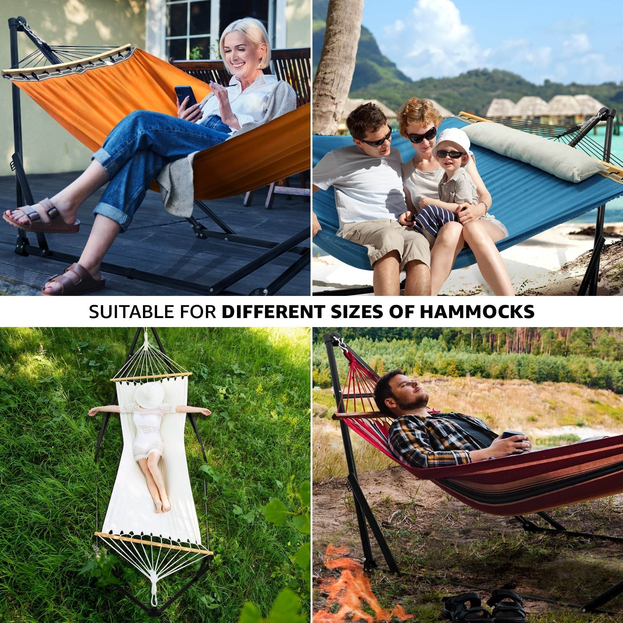 Tranquillo Unity Canvas Hammock Stand - www.Shopthatapp.com