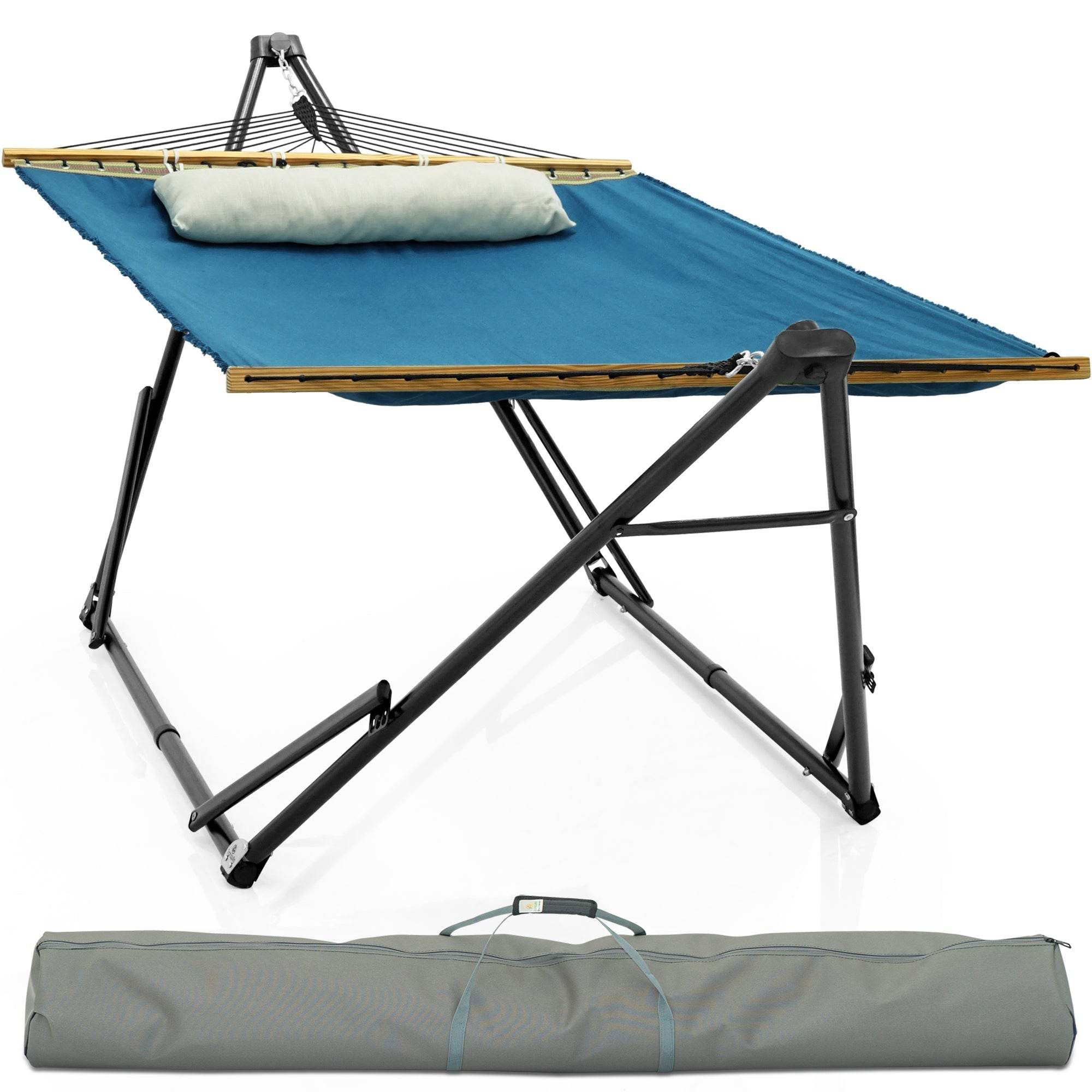 Tranquillo Unity Canvas Hammock Stand - www.Shopthatapp.com
