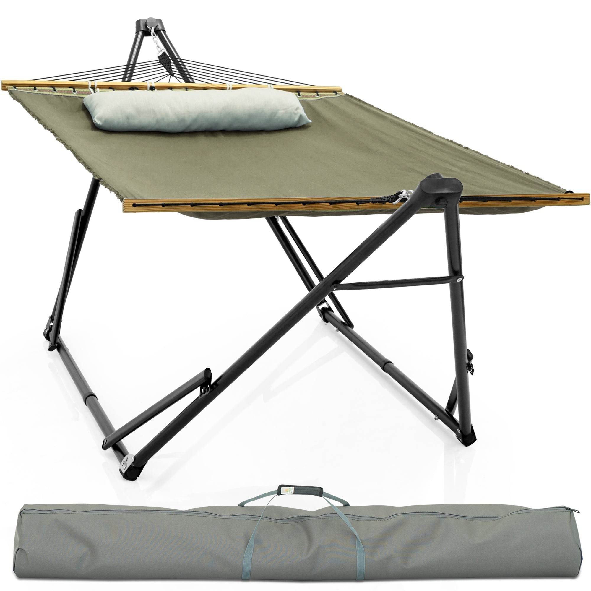 Tranquillo Unity Canvas Hammock Stand - www.Shopthatapp.com