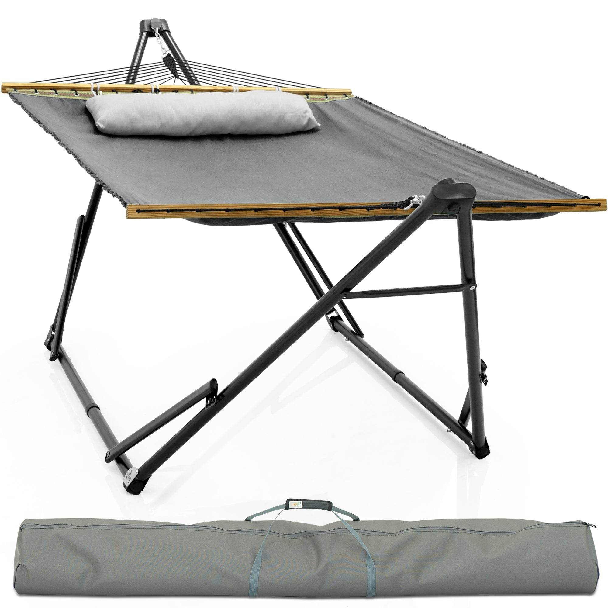Tranquillo Unity Canvas Hammock Stand - www.Shopthatapp.com