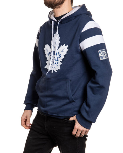 Toronto Maple Leafs Varsity Retro Style Hoodie - www.Shopthatapp.com