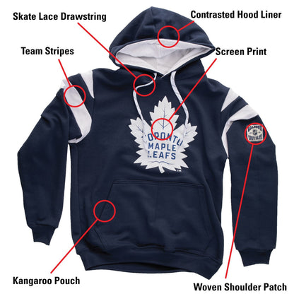 Toronto Maple Leafs Varsity Retro Style Hoodie - www.Shopthatapp.com