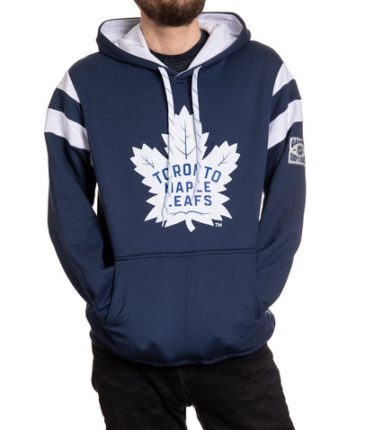 Toronto Maple Leafs Varsity Retro Style Hoodie - www.Shopthatapp.com