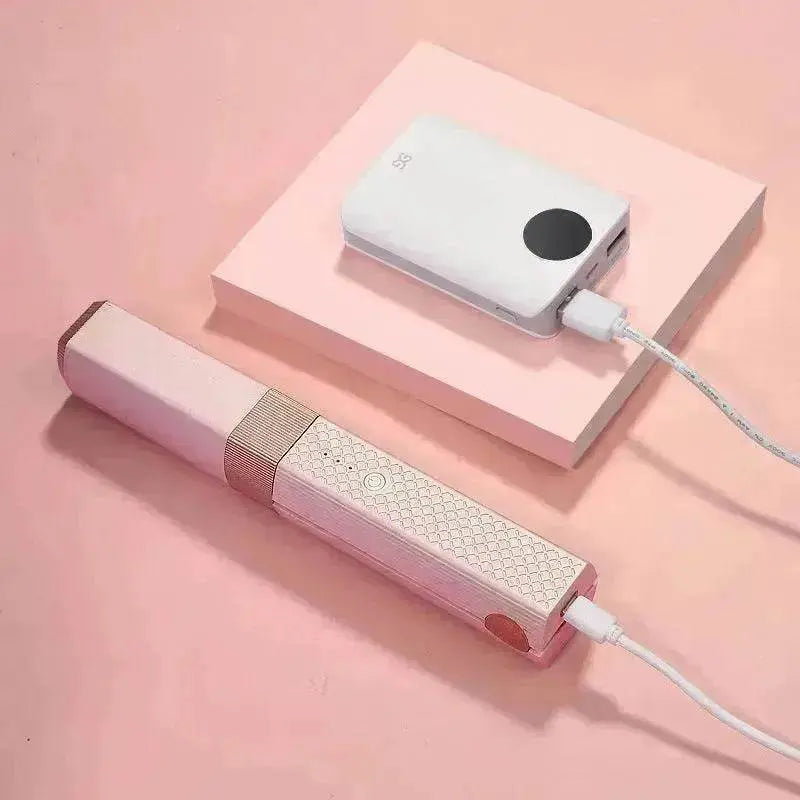 Hair Straightener Cordless Usb Hair Straightener Mini Ceramics Hair Curler 3 Constant Temperature Portable Flat Iron For Travel - www.Shopthatapp.com