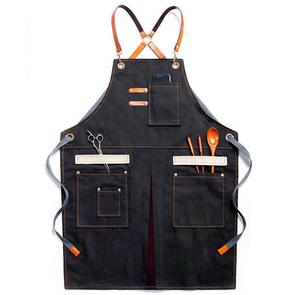 Hair Stylist Cake Shop Barista Men And Women Flower Shop Workwear Denim Apron Jeans - www.Shopthatapp.com #