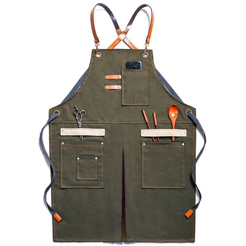 Hair Stylist Cake Shop Barista Men And Women Flower Shop Workwear Denim Apron Jeans - www.Shopthatapp.com #