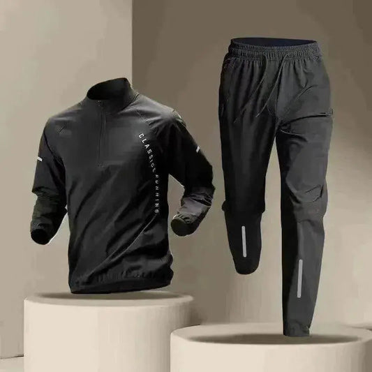 Half Zipper Sportswear Men's Long-sleeved Quick-drying Clothes - www.Shopthatapp.com #
