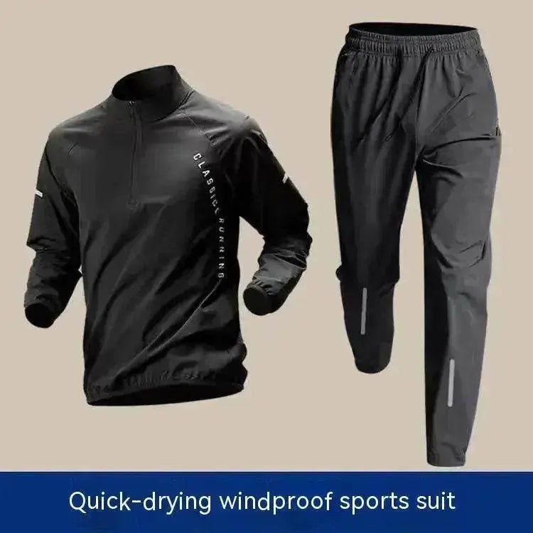 Half Zipper Sportswear Men's Long-sleeved Quick-drying Clothes - www.Shopthatapp.com #