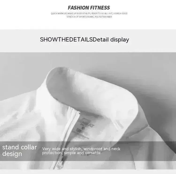 Half Zipper Sportswear Men's Long-sleeved Quick-drying Clothes - www.Shopthatapp.com #