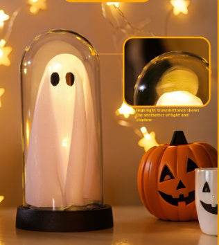 Halloween Atmosphere Decoration Desktop Ghost Small Night Lamp Ornaments - www.Shopthatapp.com #