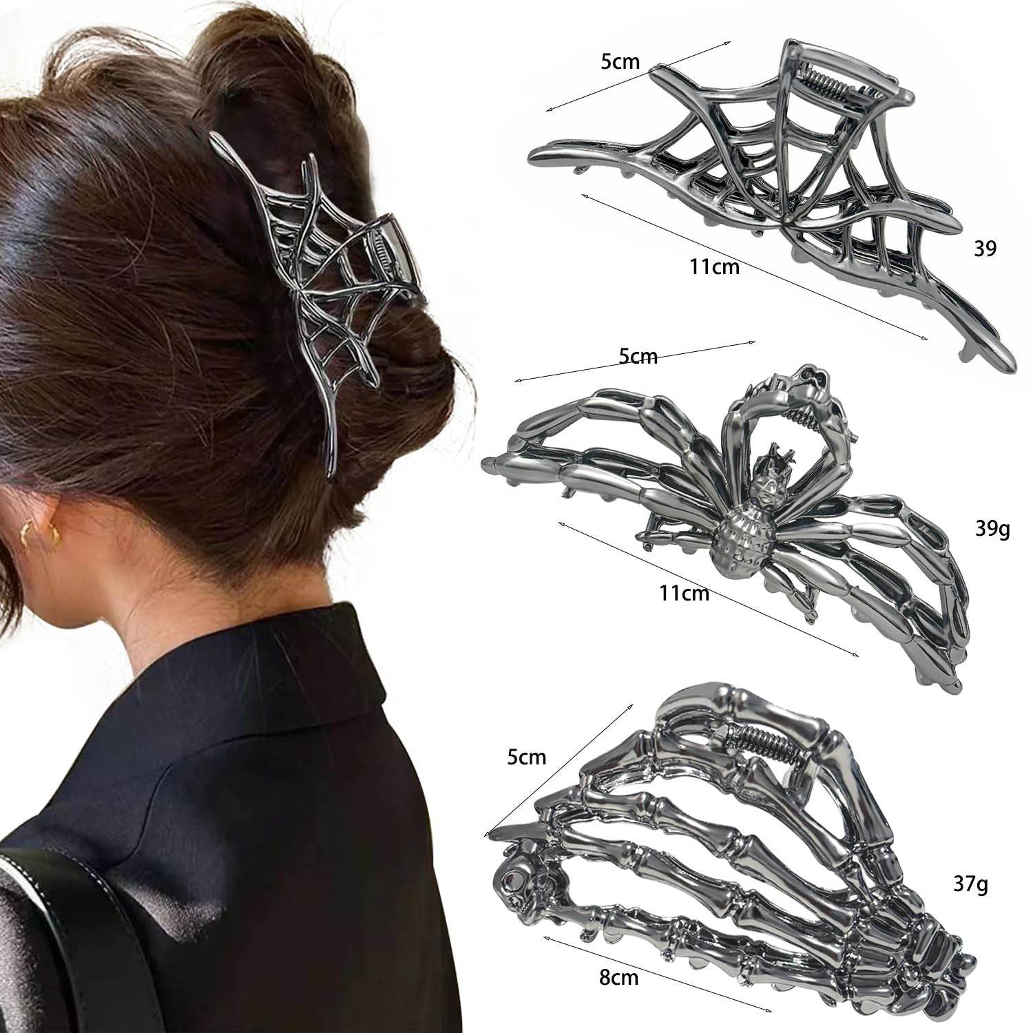 Halloween Barrettes Simple Bat - www.Shopthatapp.com #