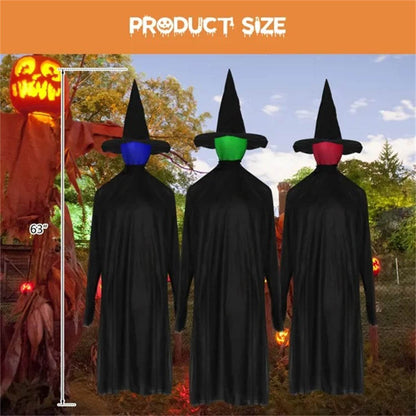 Halloween Black Witches With Change Colors - www.Shopthatapp.com #