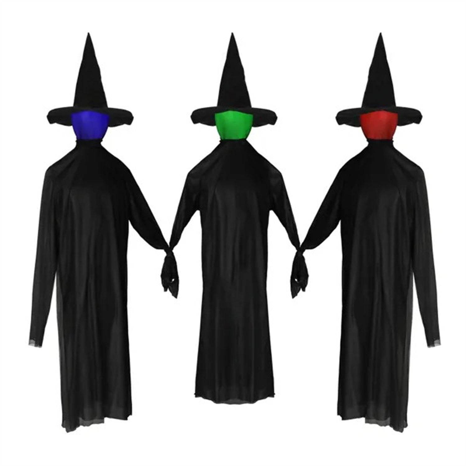 Halloween Black Witches With Change Colors - www.Shopthatapp.com #