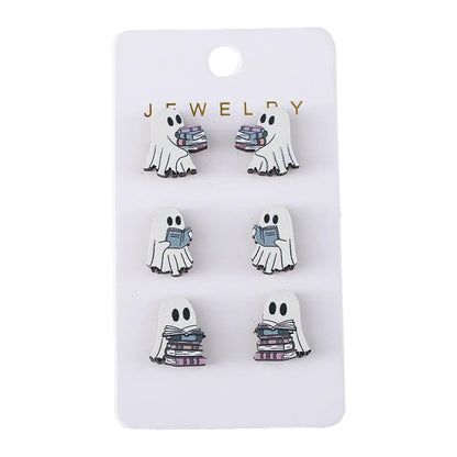 Halloween Book Ghost Wooden Studs Suit - www.Shopthatapp.com #