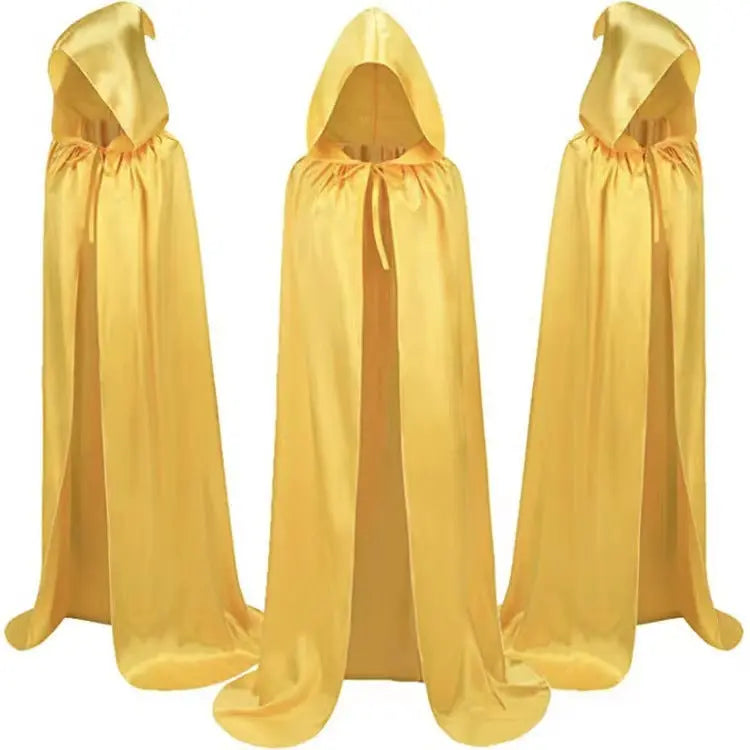 Halloween Cloak Costumes Wizard Cloak For Children Hooded Capes Mantle Black Party Decoration - www.Shopthatapp.com