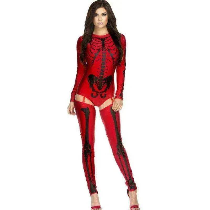 Halloween Cosplay Costume Skull Zombie Uniform - www.Shopthatapp.com
