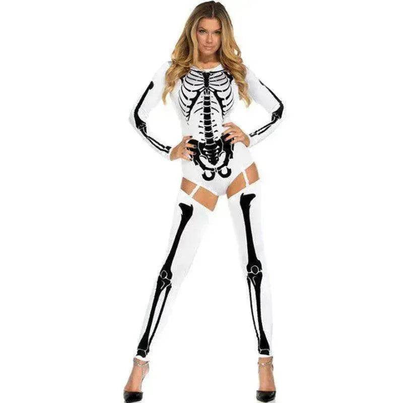 Halloween Cosplay Costume Skull Zombie Uniform - www.Shopthatapp.com