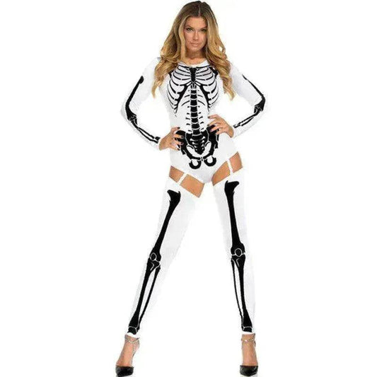 Halloween Cosplay Costume Skull Zombie Uniform - www.Shopthatapp.com
