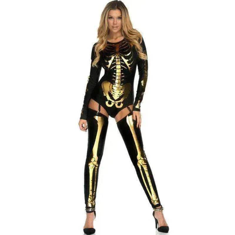 Halloween Cosplay Costume Skull Zombie Uniform - www.Shopthatapp.com