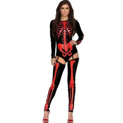 Halloween Cosplay Costume Skull Zombie Uniform - www.Shopthatapp.com