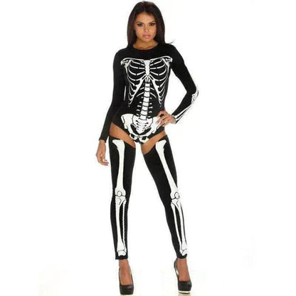Halloween Cosplay Costume Skull Zombie Uniform - www.Shopthatapp.com