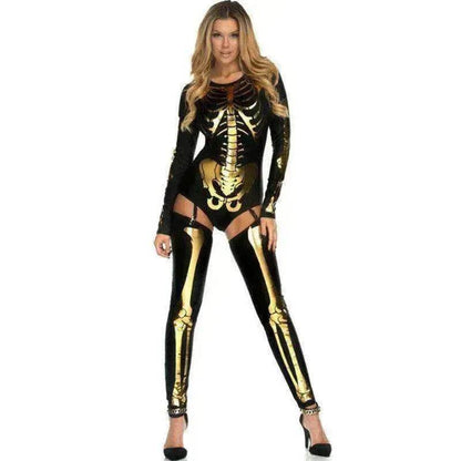 Halloween Cosplay Costume Skull Zombie Uniform - www.Shopthatapp.com