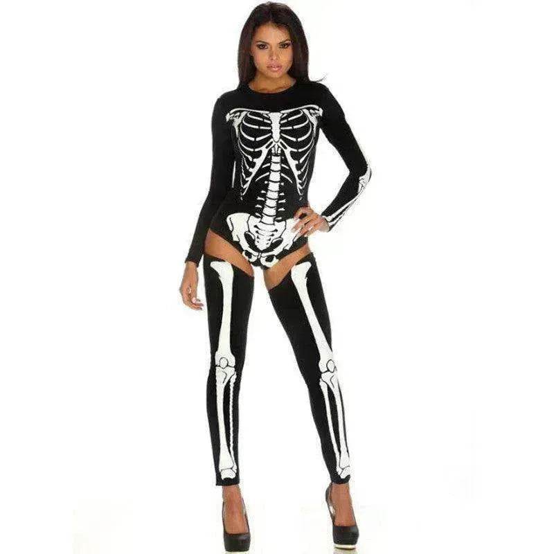 Halloween Cosplay Costume Skull Zombie Uniform - www.Shopthatapp.com