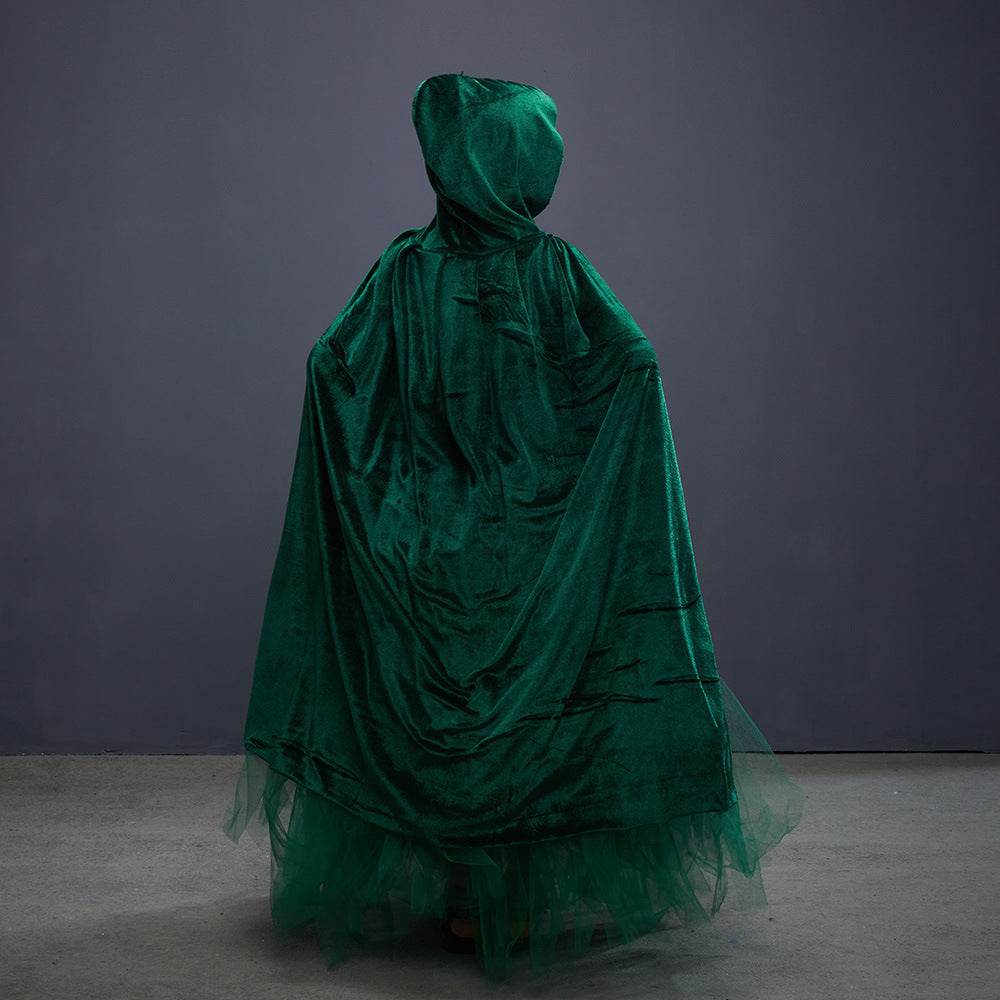 Halloween Costume Witch Children Dress Cloak Broom Set - www.Shopthatapp.com #