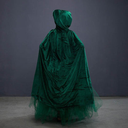 Halloween Costume Witch Children Dress Cloak Broom Set - www.Shopthatapp.com #