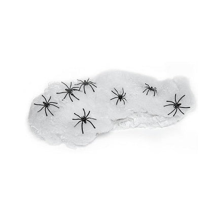 Halloween Decoration Cotton Spider Web Atmosphere Layout Props - www.Shopthatapp.com #